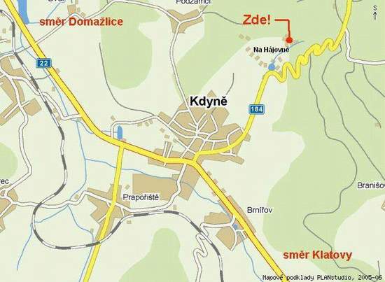 Kdyně 2006 - mapa